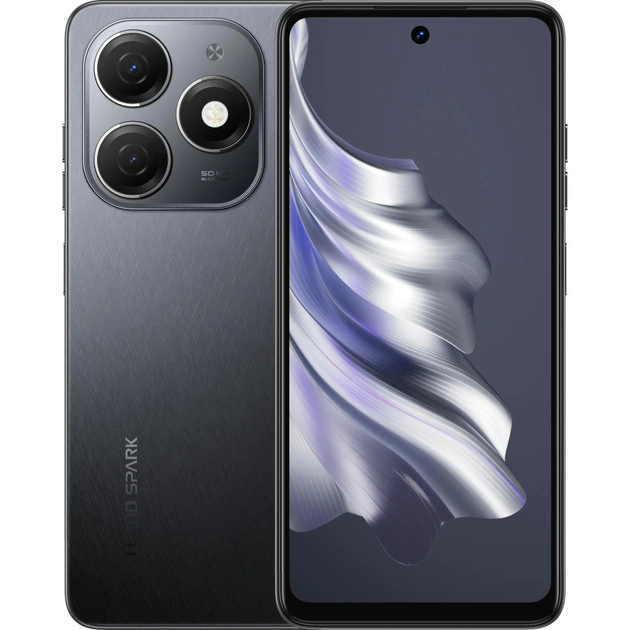 Мобільний телефон Tecno KJ5n (Spark 20 8/128Gb) Gravity Black (4894947011603) - зображення 1