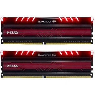 Модуль пам'яті для комп'ютера DDR4 16GB (2x8GB) 3000 MHz Delta Red LED Team (TDTRD416G3000HC16CDC01) зображення 1