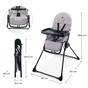 Стульчик для кормления Kinderkraft Binci Grey (5902533928002) - уменьшенное изображение 5