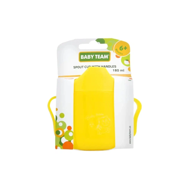 Поїльник-непроливайка Baby Team Спаут з ручками 180 мл (4824428050074) - picture 2