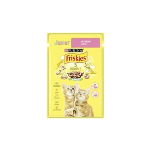 Вологий корм для кішок Purina Friskies Junior шматочки у підливці з куркою 85 г (7613036962292) зображення 1