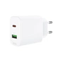 Зарядний пристрій Acefast A25 1xUSB-C PD20W + 1xUSB-A White (6974316281214) - уменьшенное изображение 4