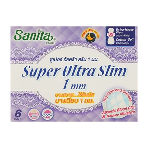 Гігієнічні прокладки Sanita Super Ultra Slim 35 см 6 шт. (8850461601535) зображення 1
