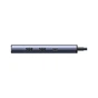 Концентратор Ugreen USB-C 6-in-1 2xUSB-A + 1xUSB-C PD100W + DisplayPort 4K60Hz + 1xRJ45 1000Mbps black (75643) - зменшене зображення 3