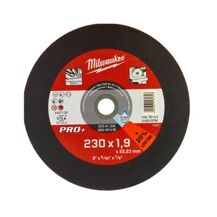 Круг відрізний Milwaukee по металу, SCS 41/230х1,9 PRO+, 230мм (4932451490) зображення 1