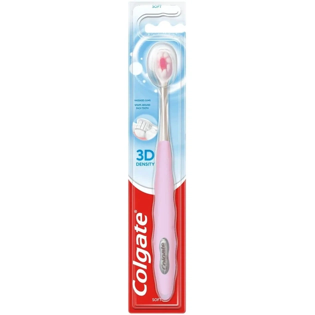 Зубна щітка Colgate 3D Density м'яка Рожева (2172000000034) - зображення 1