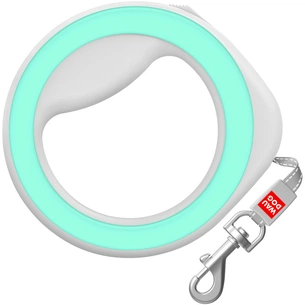 Повідець для собак WAUDOG R-leash світловідбиваюча стрічка XS-M до 40 кг 2.9 м салатовий (81275) зображення 1