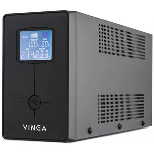 Пристрій безперебійного живлення Vinga LCD 1200VA metal case with USB (VPC-1200MU) зображення 1