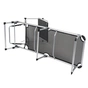 Розкладачка Bo-Camp Sun Lounger With Sunscreen 5 Positions Чорна (1304460) - зменшене зображення 6