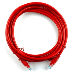 Патч-корд 3м, RJ-45, Cat.5e, CU, мідь, червоний Ritar (PCR-CU/3Rd / 04282) зображення 1