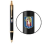 Ручка кулькова Parker IM 17 CITY Black GT BP Герб Києва + блокнот Parker + подар.упак. GIFT24 (22032b24_C0010u) - зменшене зображення 4