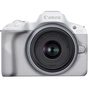 Цифровий фотоапарат Canon EOS R50 + RF-S 18-45 IS STM White (5812C030) - зменшене зображення 1