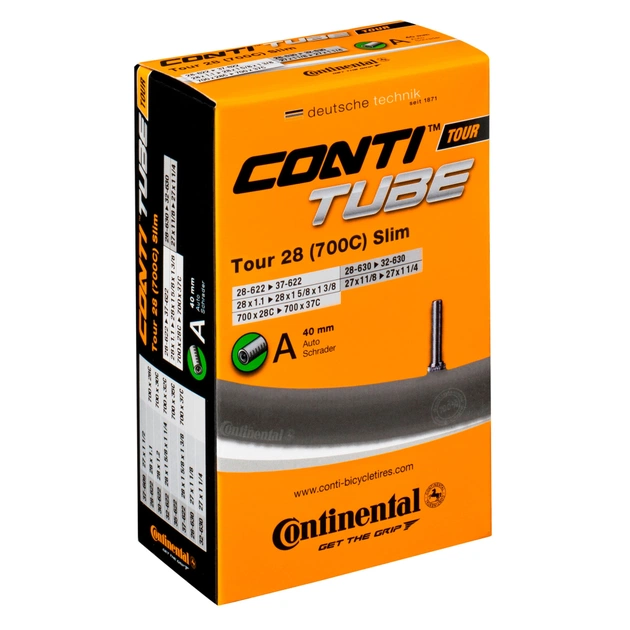 Велосипедна камера Continental Tour 28" Slim 28-609 / 37-642 RE AV40mm (181971) - зображення 1