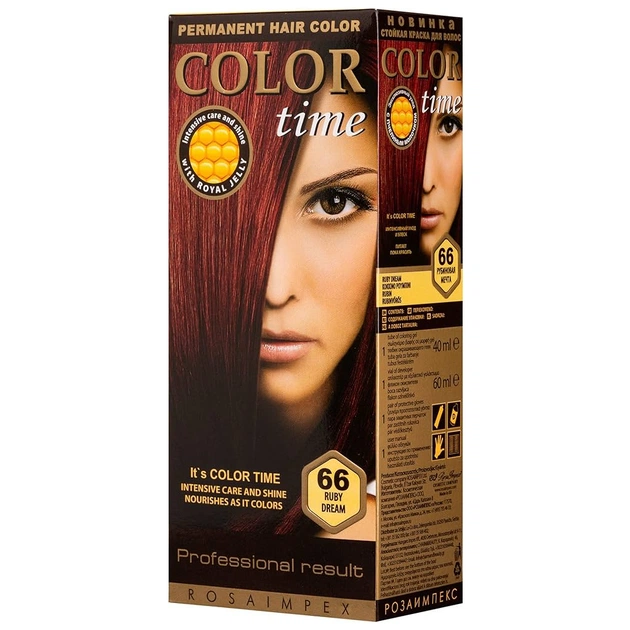 Краска для волос Color Time 66 - Рубиновая мечта (3800010502573) - изображение 1