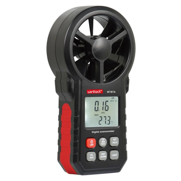 Анемометр Wintact крильчастий 0,3-30м/с, -10-45°C (WT87A) - picture 2