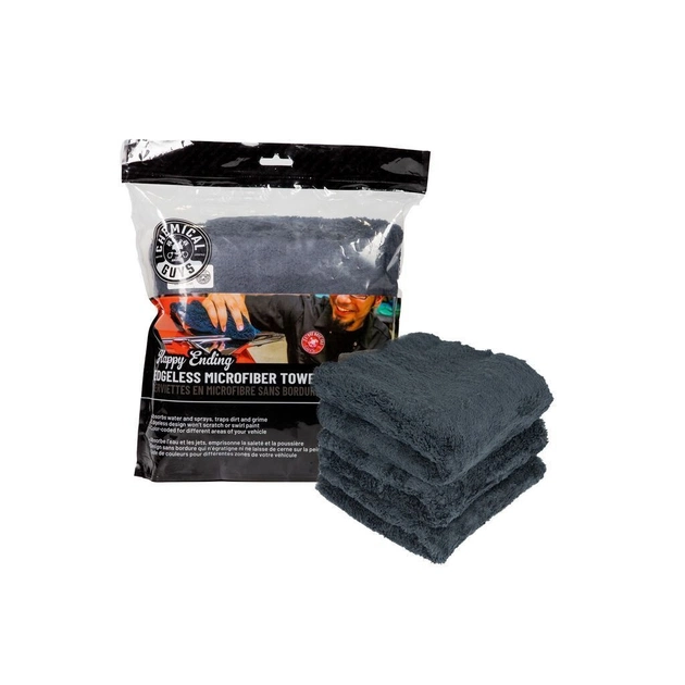 Автомобільна серветка Chemical Guys Happy Ending black 40х40см (MIC34703) - picture 1