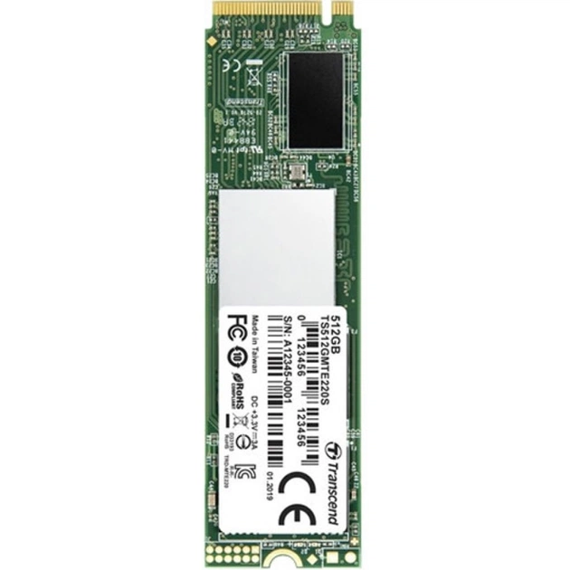 Накопитель SSD M.2 2280 512GB Transcend (TS512GMTE220S) - изображение 1