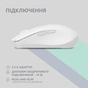 Мишка 2E MF270 Silent Rechargeable Wireless White (2E-MF270WWH) - зменшене зображення 2