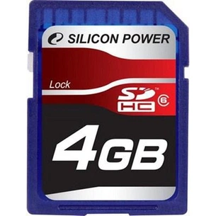 Карта пам'яті Silicon Power 4Gb SDHC class 6 (SP004GBSDH006V10) зображення 1