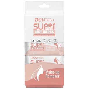 Вологі серветки Doy Fresh Sensitive Super Mini Make-up Remover Wet Wipes Для зняття макіяжу 8 х 8 шт. (8684877997209) зображення 1