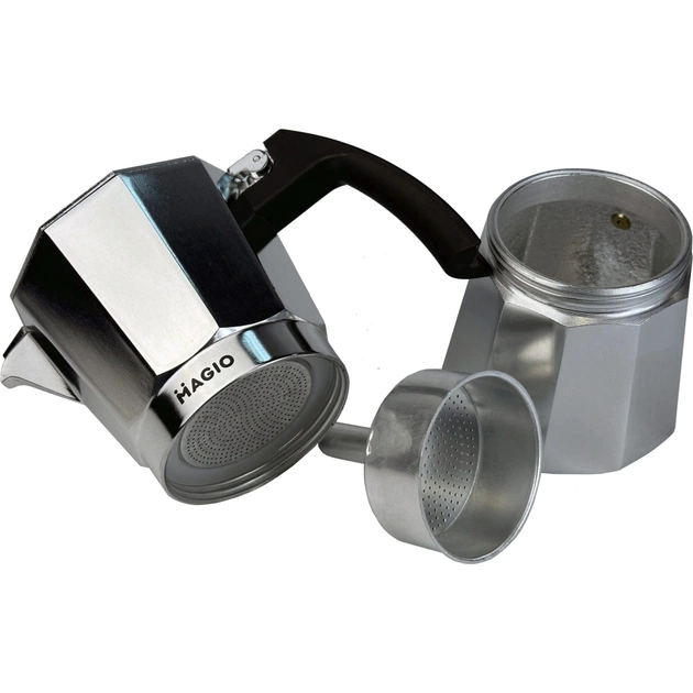 Гейзерна кавоварка Magio Срібляста 3 порції 150 мл (MG-1001) - picture 3