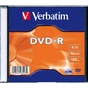 Диск DVD Verbatim 4.7Gb 16X SlimBox 1шт MatteSilv AZO (43547-1disk) - уменьшенное изображение 1