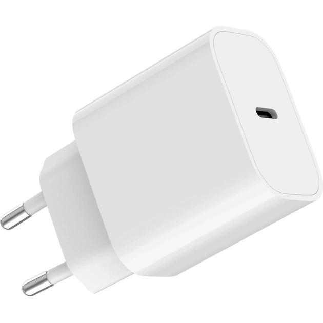 Зарядний пристрій Gembird USB-C PD20W white (TA-UC-PD20-01-W) - зображення 1