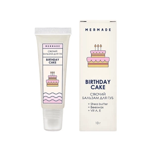 Бальзам для губ Mermade Birthday Cake 10 г (4820241302024) зображення 1