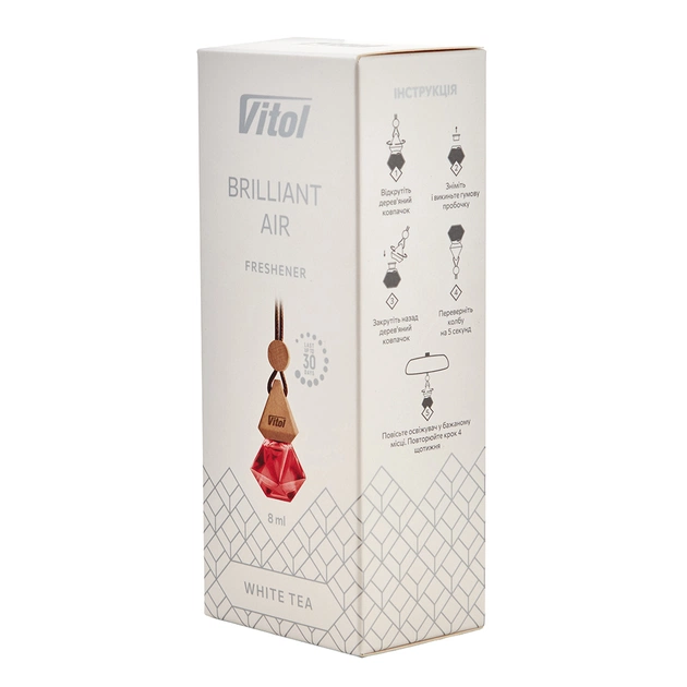 Ароматизатор для автомобіля VITOL Air WhiteTea 8мл (VBA06) - picture 6