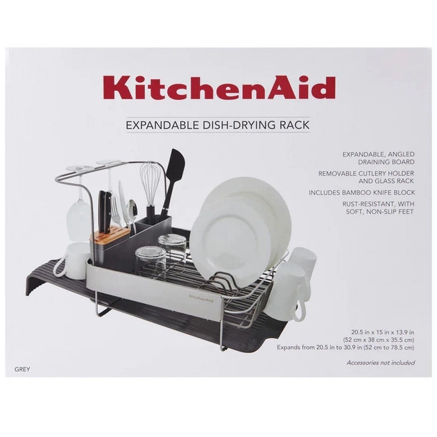 Сушарка для посуду KitchenAid Sinkware 61,5 x 38,5 x 37,5 см сірий (KEG896BXCGA) - picture 11