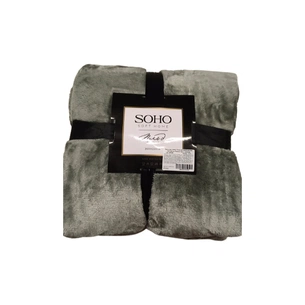 Плед Soho флісовий 200x230 см Pattern Сіро - зелений (1017К) зображення 1