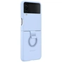 Чохол-накладка Samsung Silicone Cover with Ring для Samsung Galaxy Flip 4 SM-F721 Arctic Blue (EF-PF721TLEGUA) - уменьшенное изображение 2