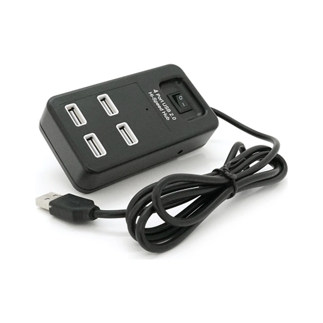 Концентратор Voltronic USB 2.0 to 4xUSB black (YT-HWS4-B) - изображение 1
