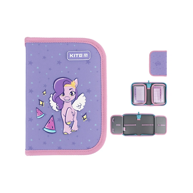 Пенал Kite My Little Pony LP24-622, 1 відділення, 2 відвороти (LP24-622) - изображение 1
