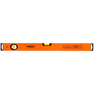 Рівень Neo Tools алюмінієвий, 60 см, 2 капсули, фрезерований (71-082) зображення 1