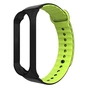 Ремінець до фітнес браслета Armorstandart Sport Silicone Band для Xiaomi Mi Band 3 Black/Green (ARM54513) - зменшене зображення 1