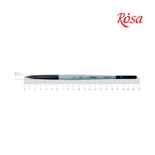 Пензлик для малювання Rosa Синтетика кругла, STREAM 132, № 7 (4823098517177) зображення 1