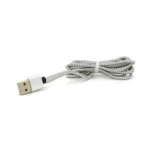 Дата кабель USB 2.0 to Lightning 2.0m 2A magnetic nylon silver PiPo (18169) зображення 1