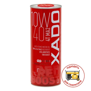 Моторна олива Xado Atomic Oil 10W-40 4T MA2 Red Boost 20л (XA 26532) зображення 1