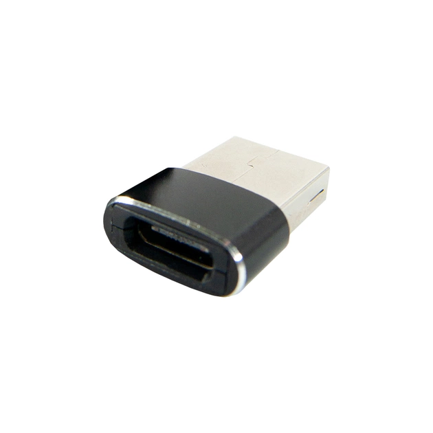 Переходник Type-C (male) to USB (female) black Dengos (ADP-021) - изображение 1
