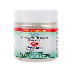 Зубний порошок Triuga Dentogin Аюрведичний Для захисту від карієсу 65 г (4820164640029) изображение 1