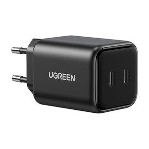 Зарядний пристрій Ugreen X526 2xUSB-C PD45W GaN black (65058) зображення 1