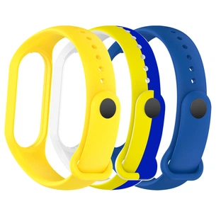 Ремінець до фітнес браслета Armorstandart комплект 3шт Xiaomi Mi Band 7/6/5 New Style Ukraine (ARM75053) зображення 1