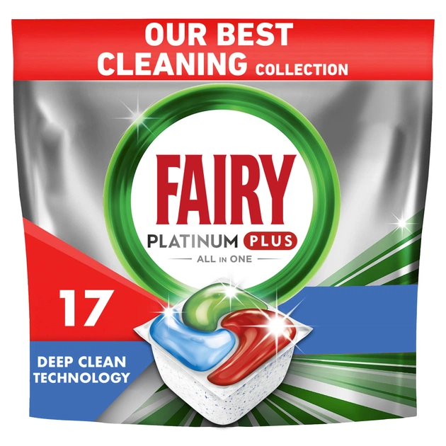 Таблетки для посудомийних машин Fairy Platinum Plus All in One Fresh Herbal Breeze 17 шт. (8006540728772) - зображення 1