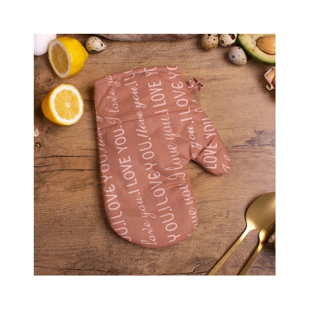 Кухонна прихватка MirSon Набір №7002 бязь прихватка 17х17 см + рукавичка-прихватка 27х17 см (2200006772699) - picture 3