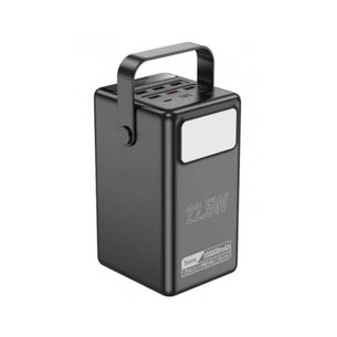 Батарея універсальна HOCO 100000mAh Endure 22.5W PD, QC, LED Lamp, Black (DB03 / 714721) зображення 1