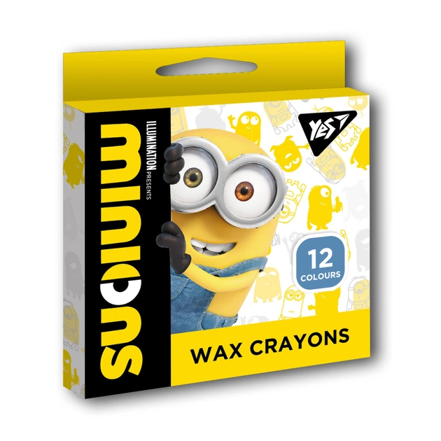 Олівці кольорові Yes Minions воскові 12 шт (590140) - зображення 1