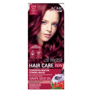 Відтінковий бальзам Acme Color Hair Care Ton Oil Mask 034 - Дика вишня (4820197009411) зображення 1