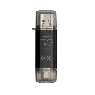Флеш-накопичувач USB 64GB Type-C T&G 009 Star Series Black (TG009TC-64GBK) зображення 1