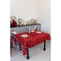 Скатертина Прованс Дзвіночки на червоному 136х220 см (036864) - зменшене зображення 3
